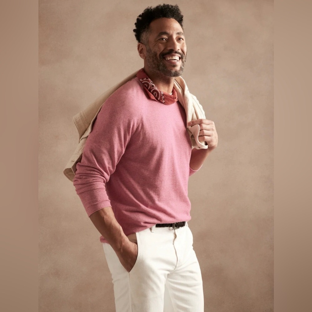 Banana Republic Rose Silk Linen Sweater